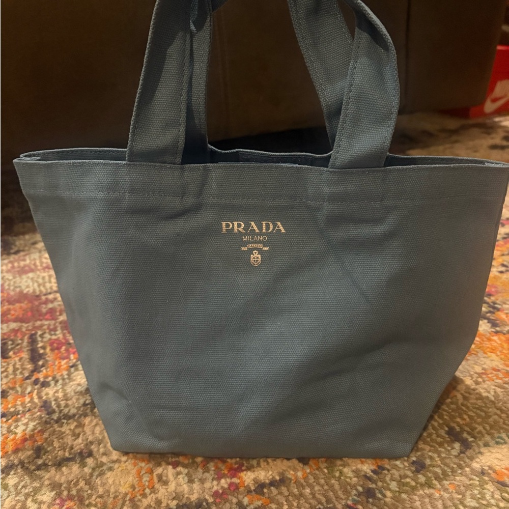 Prada Blue Mini Tote Bag